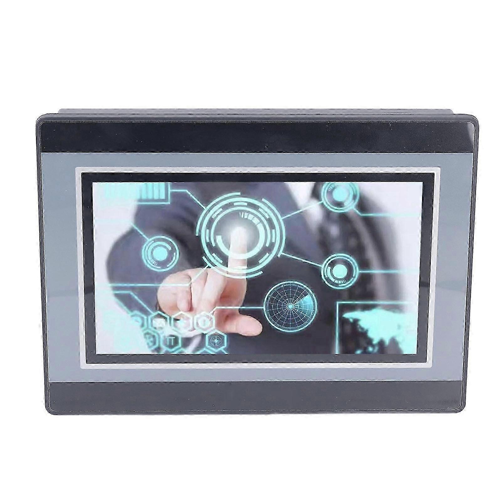 7in PLC HMI Touchscreen 2PT Temperature Measurement 12in 8out 6 3K High Speed Counting 38.4Kb Programmable Logic Controller DC24V 5A