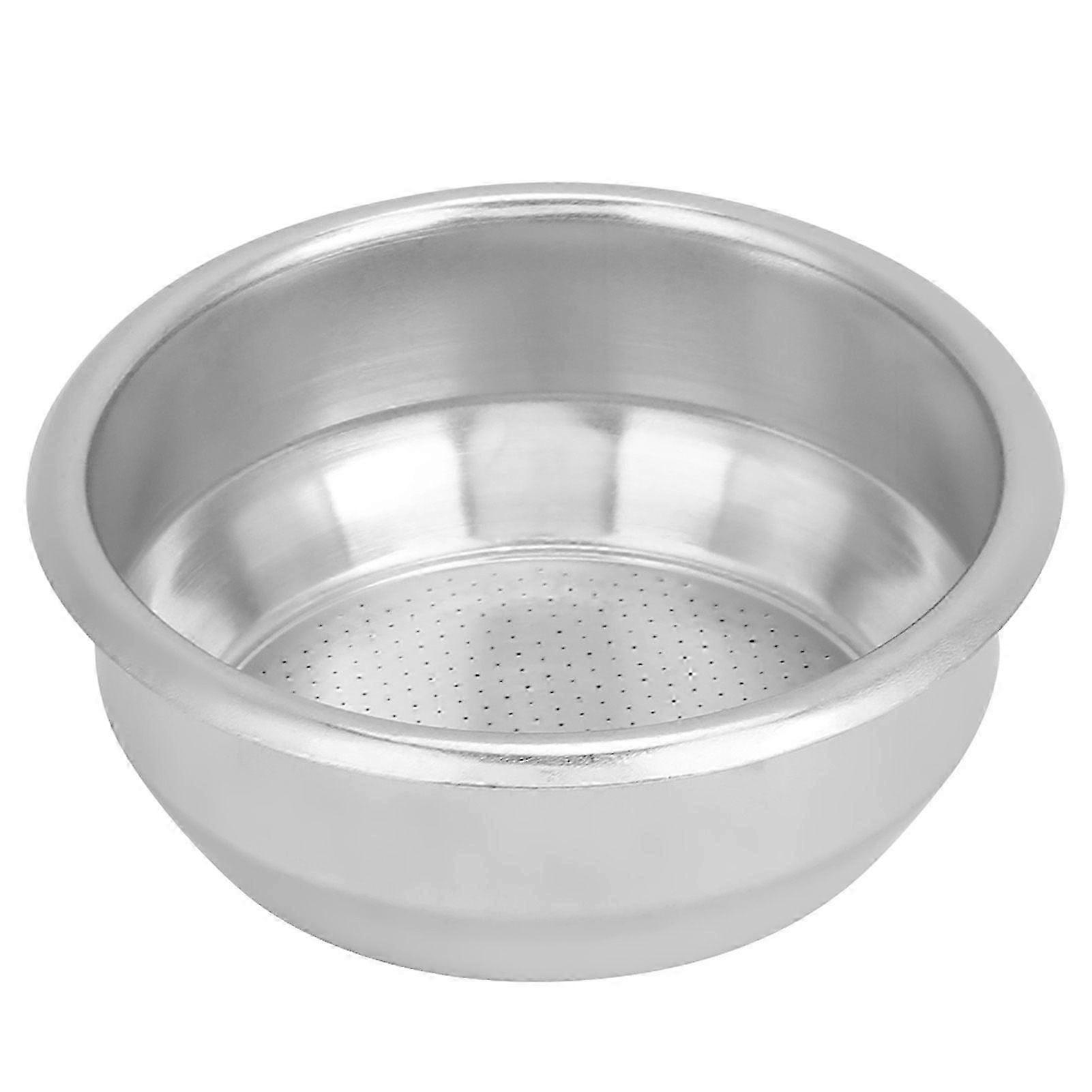 Stainless Steel Single Layer Double Doses Filter Basket Coffee Machine Professional Accessory