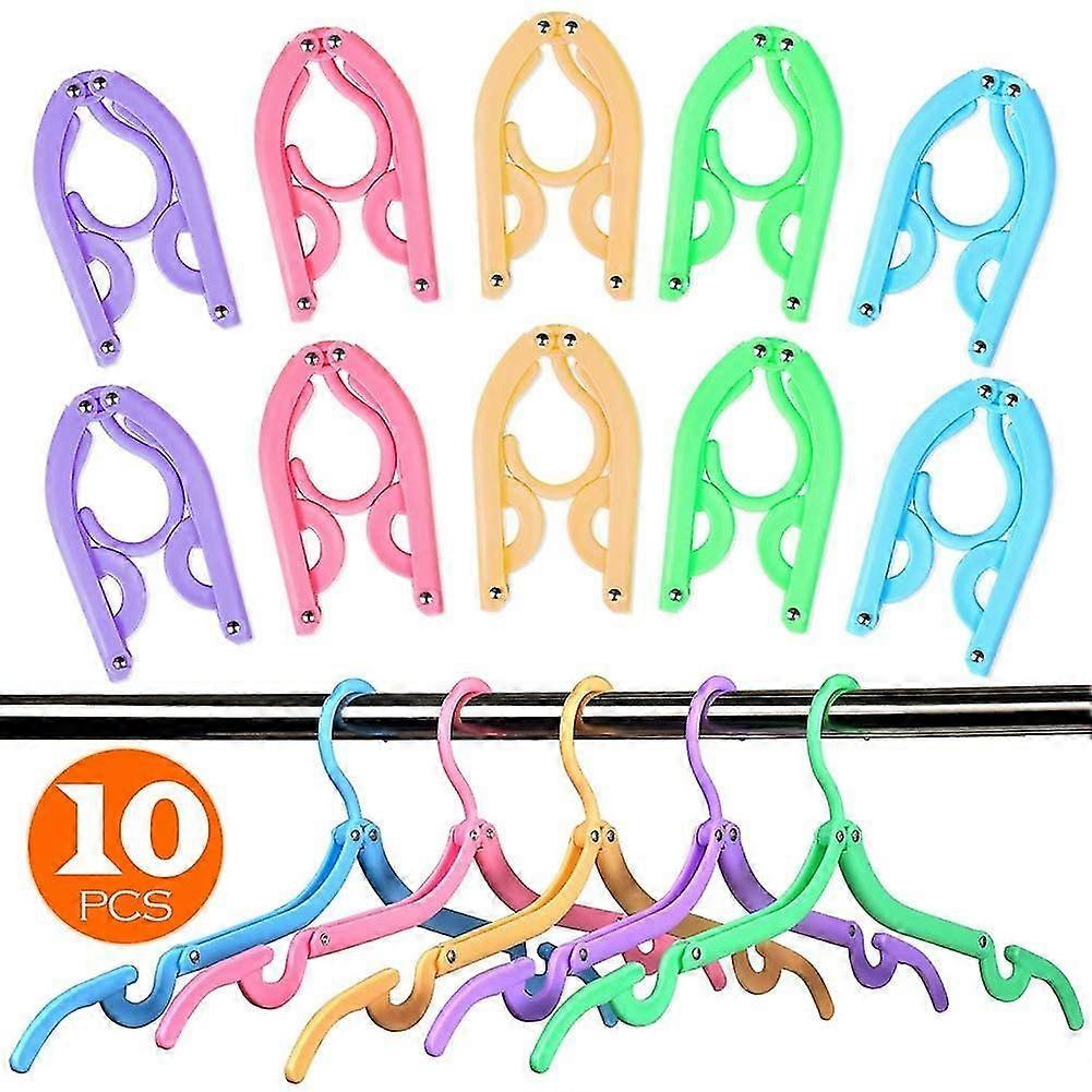 Folding Clothes Hanger Travel Hanger Foldable Coat Hanger Drying Rack @BUGU