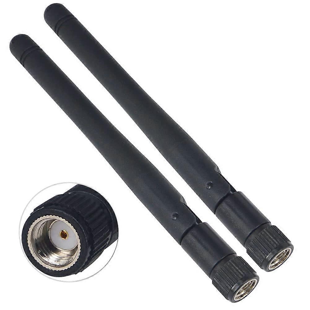 2 X 2.4GHz 2 Dbi RPSMA Male Omnidirectional B/G/N Band Antenna For WiFi Routers USB PCI Adapters Surveillance Cameras