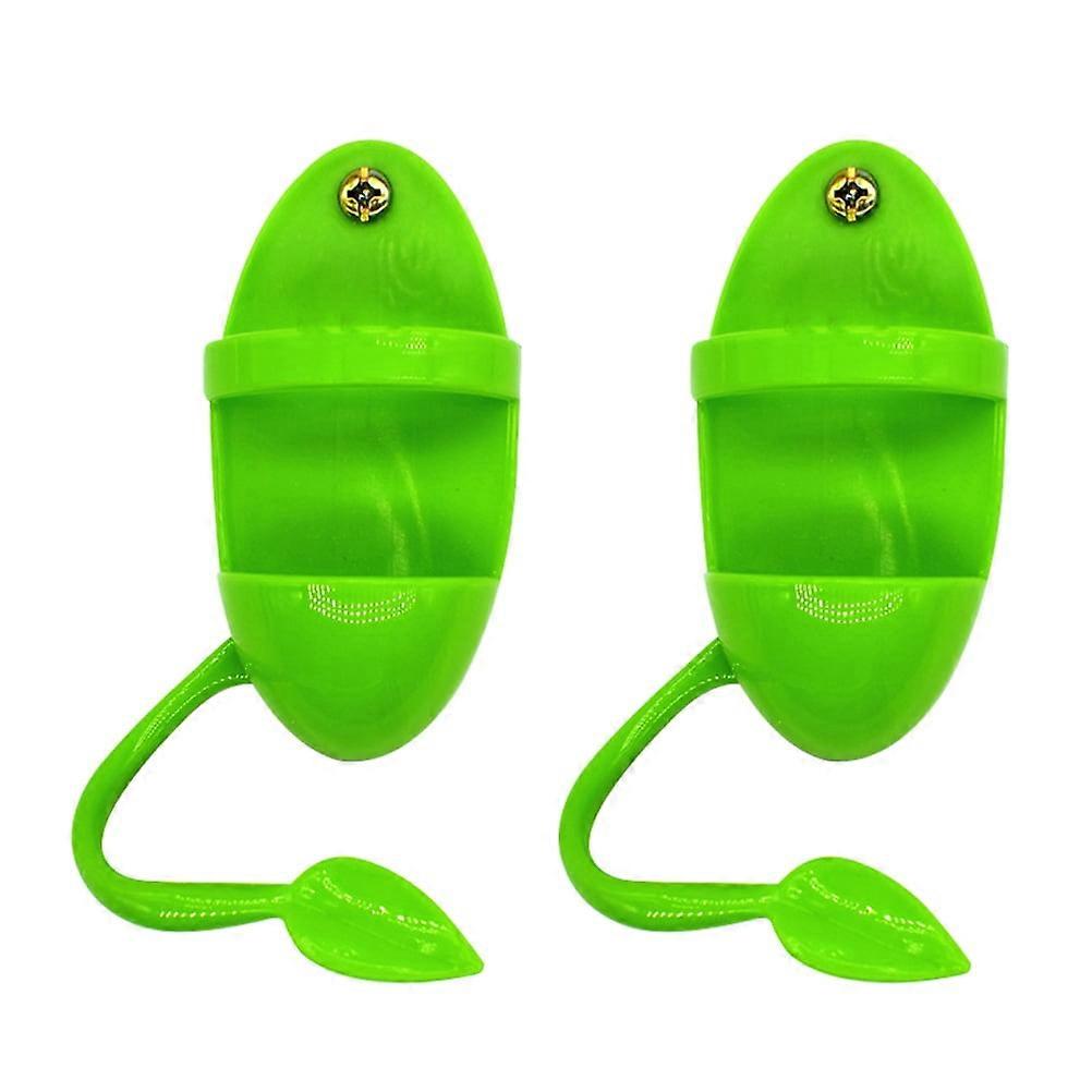 2 Pcs Skeleton Pole Bird Stand Rack Pet Supplies Multi Function Tool Toys Dispenser