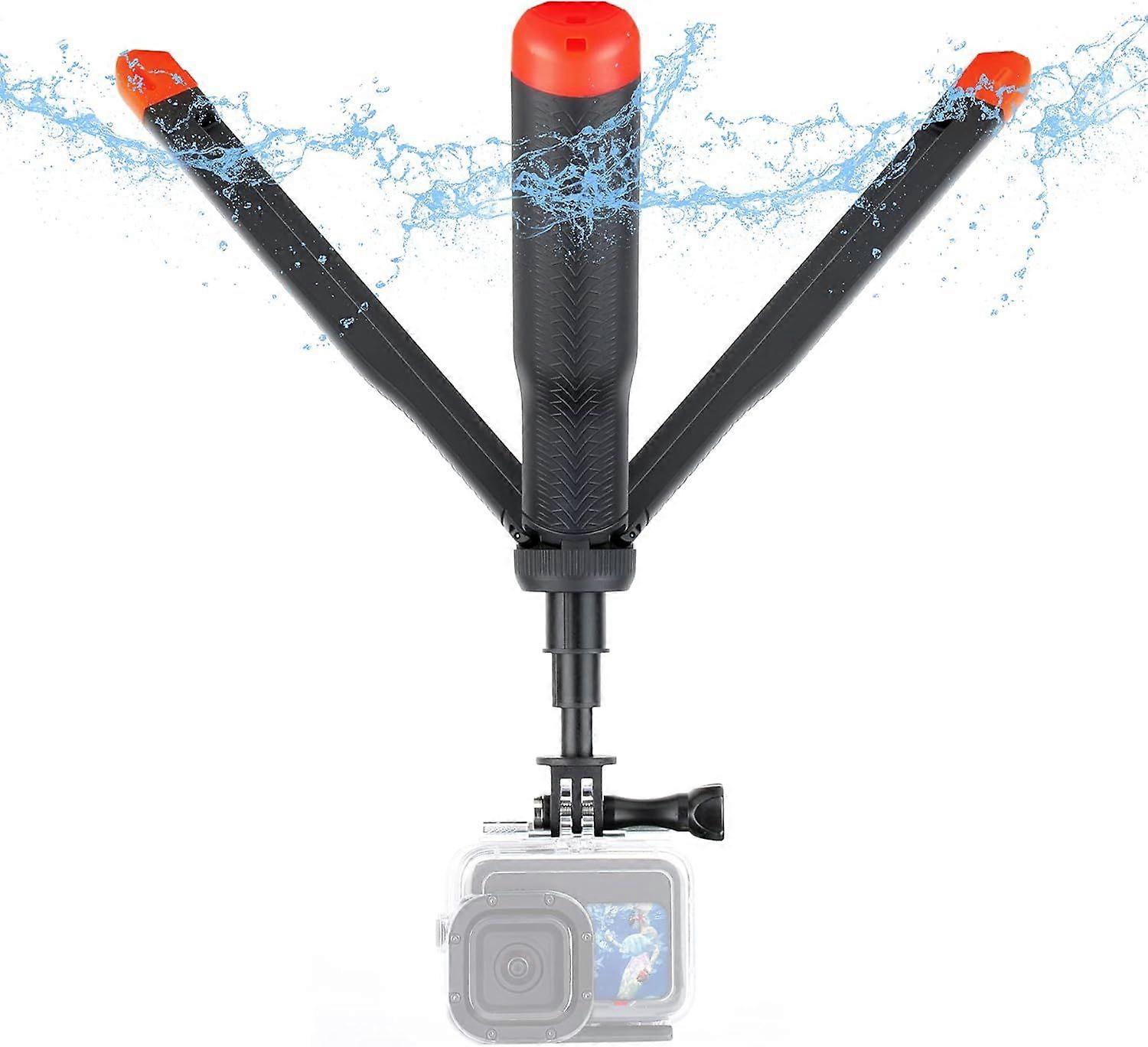 Floating Selfie Stick for GoPro Hero 13 12 11 10 9 8 7 6 5 4 3 Mini Max Fusion Session, SJCAM, AKASO Action Camera, 4 in 1 Underwater