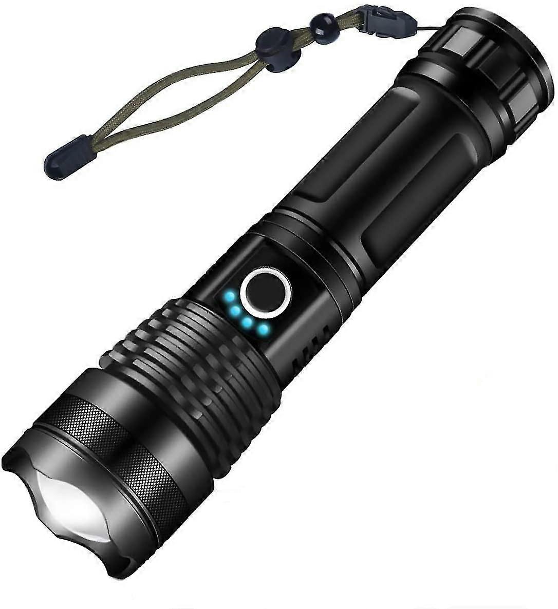 Flashlight Flashlight, Ultra Powerful 3000 Lumens Usb Rechargeable Led Flashlight Cree Xhp50 Flashli