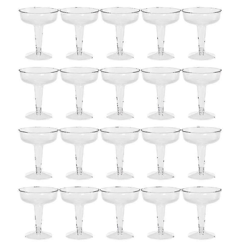 20pcs Clear Plastic Champagne Glasses For Parties Clear Plastic Cup