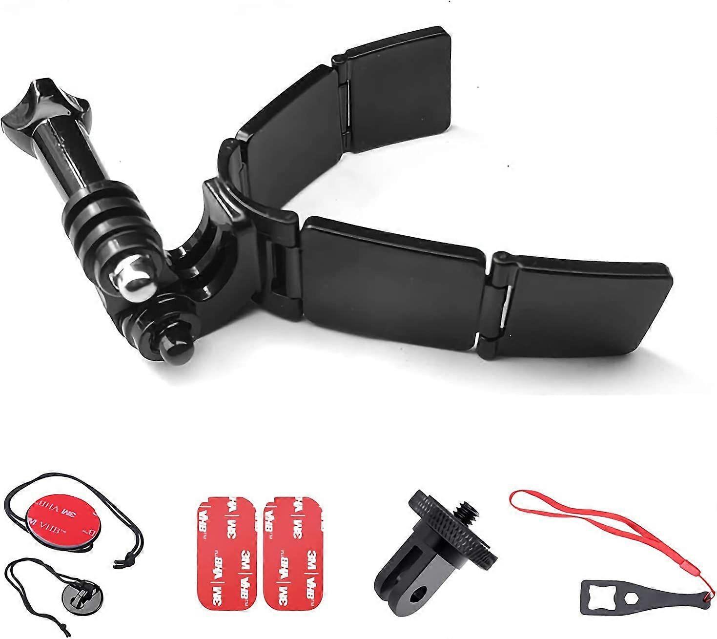 オートバイアクセサリーヘルメットチンマウントキットInsta360 One X2、X、R、Go 2、GoPro Hero 9、8、7、6、5、4、Session、3+、DJI Osmo Action、AKASO、SJCAM、