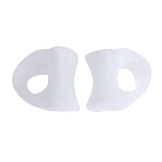 1 Pair Silicone Corrector Toe Separator Straightener Pain Relief Tool