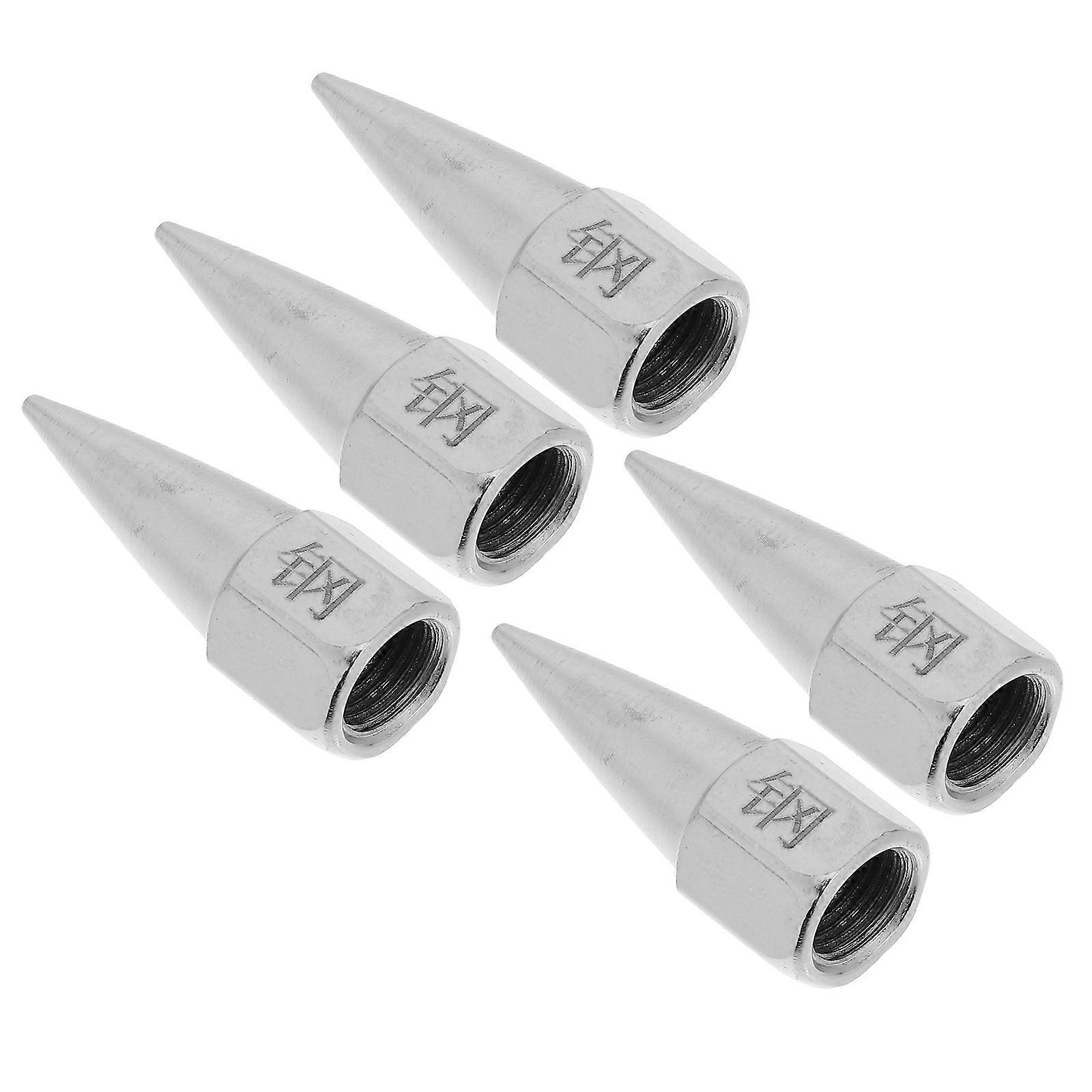 Grease Nozzle Metal Replacement Tips for Machine Lubrication 5Pcs Set