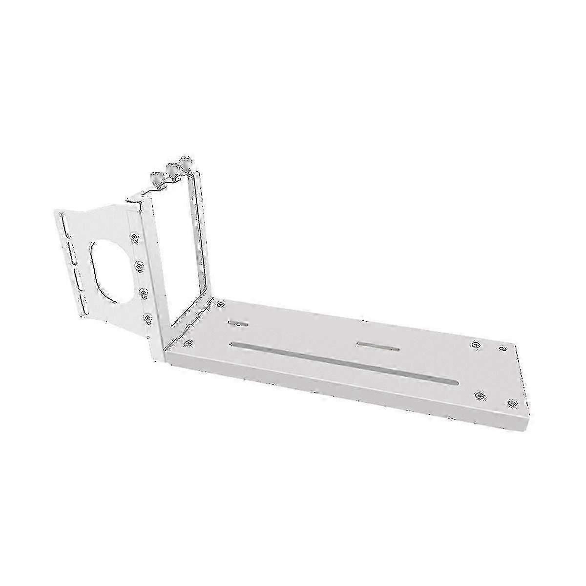 Vertical GPU Mounting Bracket for PCIe Riser - 2/3 Slot Support for RTX 30 Series Graphics Cards in Stylish White Finish