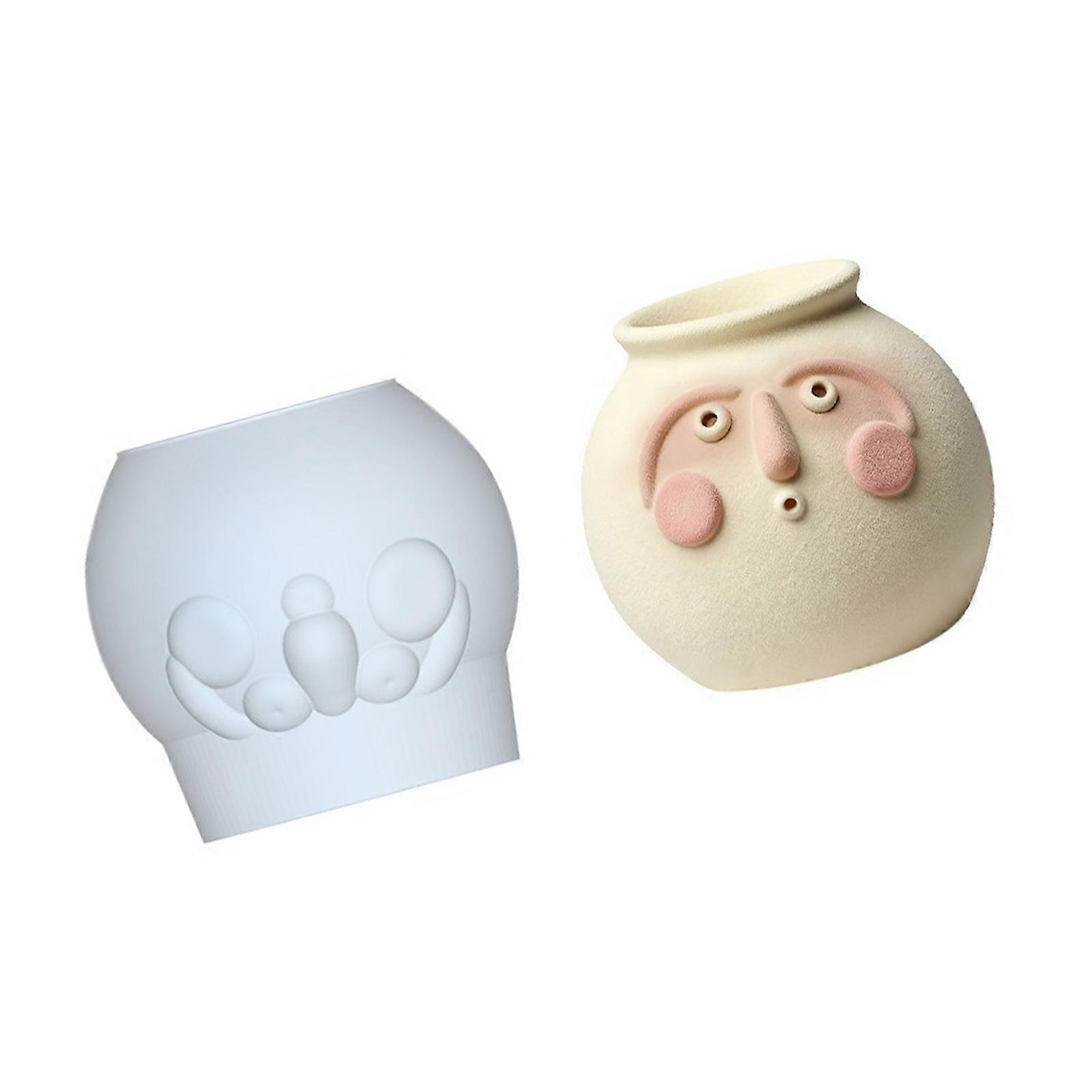 Artistic Pottery Shape Silicone Cake Molds Multiuse For Dessert Candle Making Food Safe Flexible Nonstick Easy Releases Multicolor