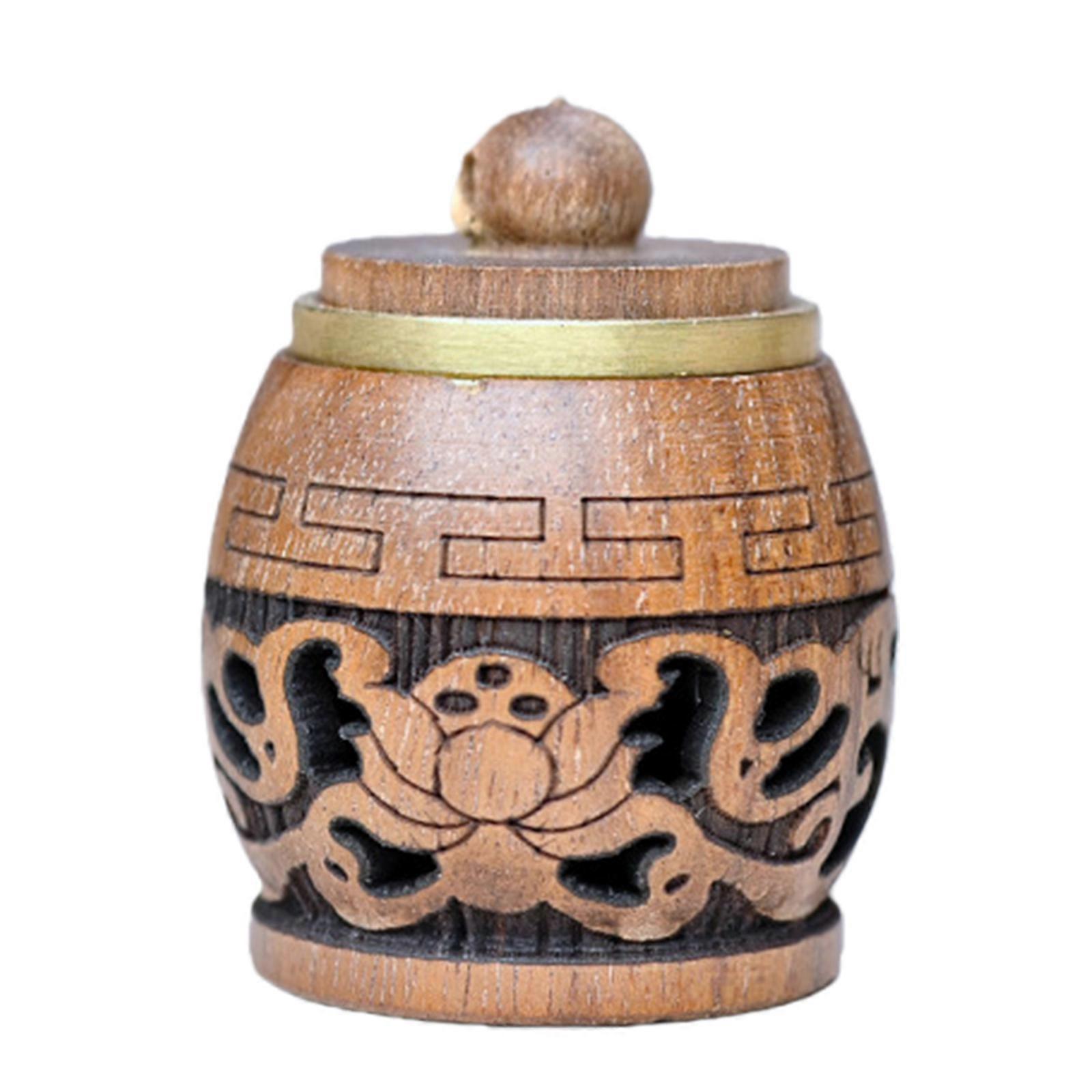 Natural Solid Wood Fragrances Ball Pendant Bottle Ornament with Delicate Openwork Design And Easy Refills Functionality Multicolor