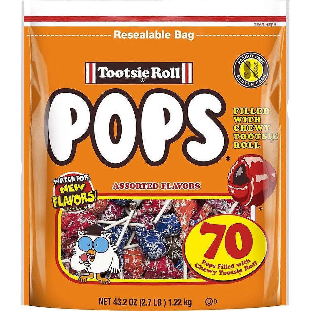 Tootsie Roll Pops διάφορα αρωματισμένα γλειφιτζούρια, 43.2 ουγκιά