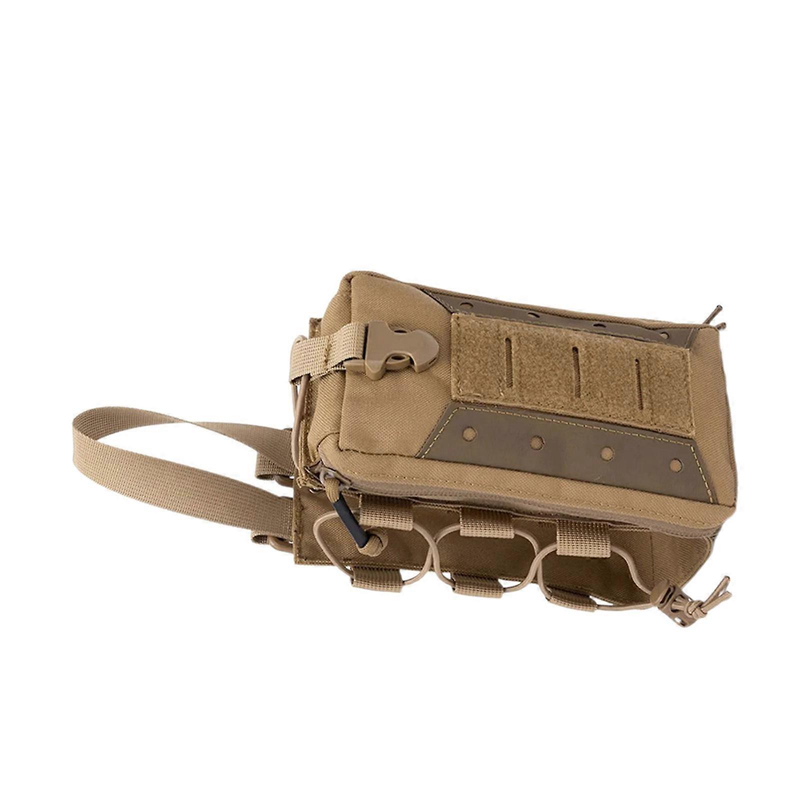 多機能ウォーターボトル収納バッグ弾性保持ストラップ人間工学に基づいたキャリーハンドルトレッキングキャンプ用エッセンシャルブラウン