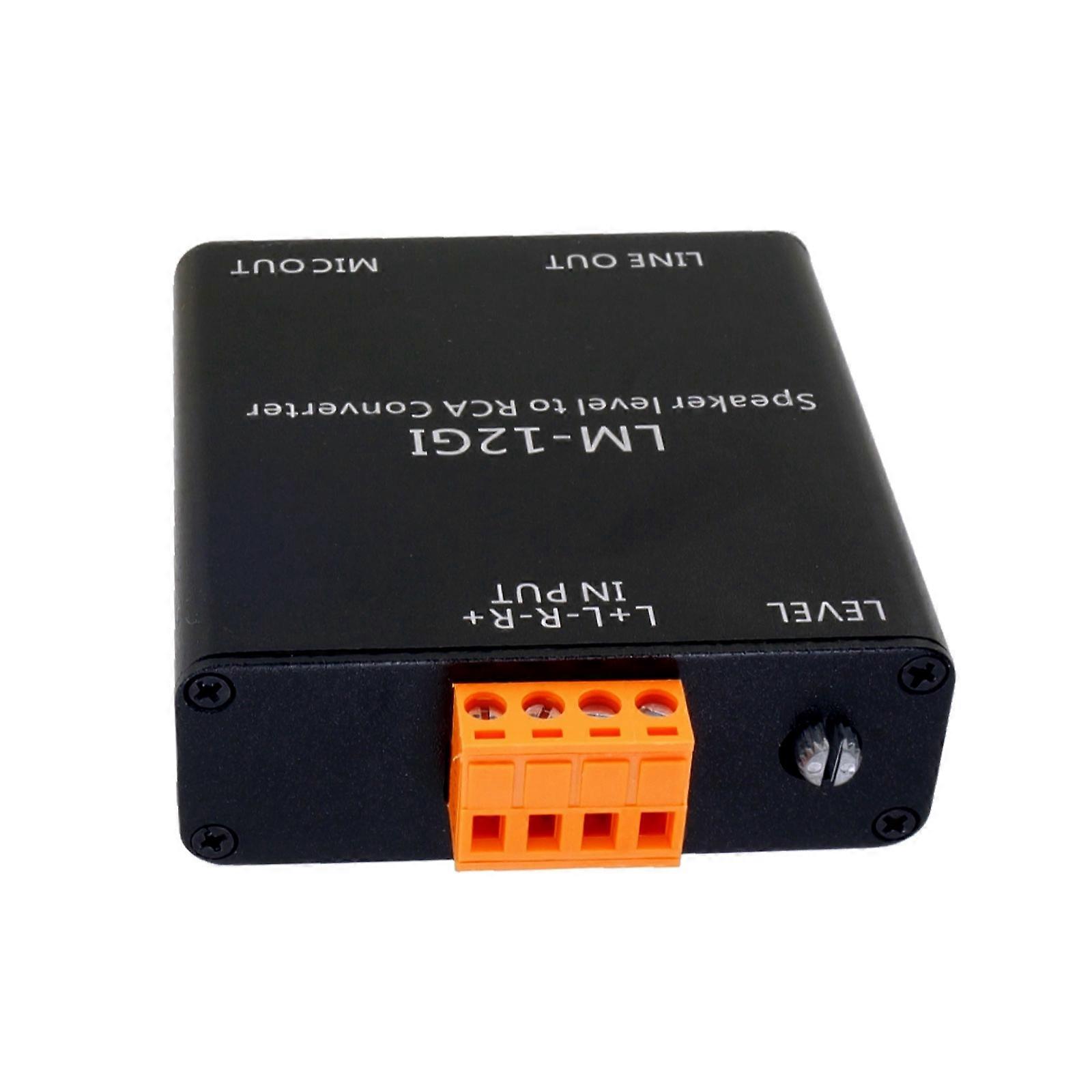 Audios Converters High Level Speaker Signal to Low Level Audios Adapters for Mixers and Sound Cards Power Amplifiers Multicolor