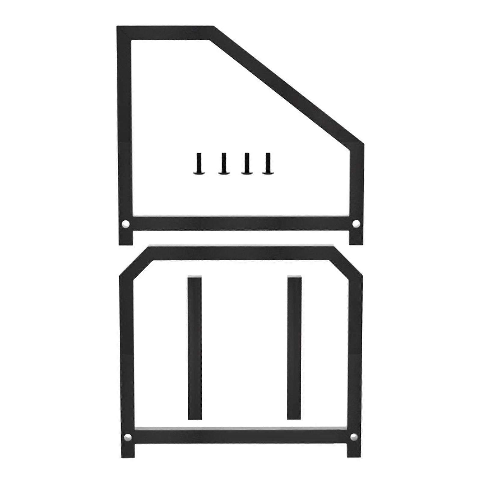 Contemporary Album Storage Unit Metal Frame Multi Degree Organization Structure Dust Resistant Easy Clean Outside Multicolor