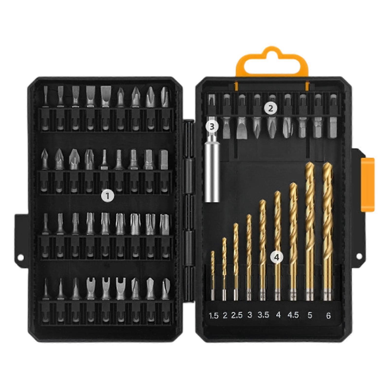 Heavy Duty Compact Hexagonal Screwdriver Bit Collection Durability Steel Heads Toolbox Essential Secure Grip Design Multicolor