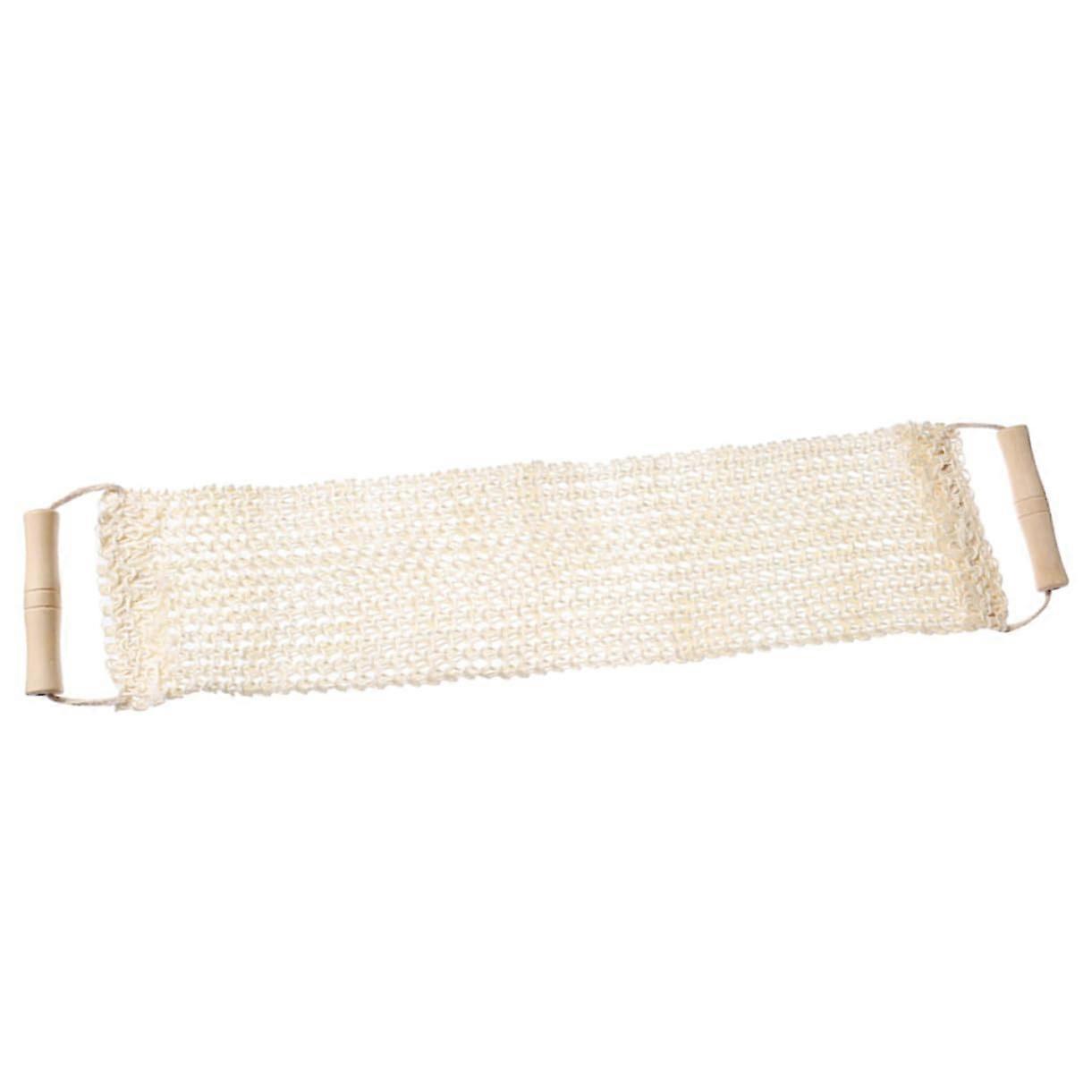 Sisal Bath Towel Exfoliating Back Scrubber, Handheld Body Brush For Shower, Deep Cleansing