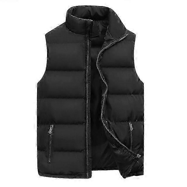 Thermal Insulated Sleeveless Jacket for Men with Thickened Down Fill
