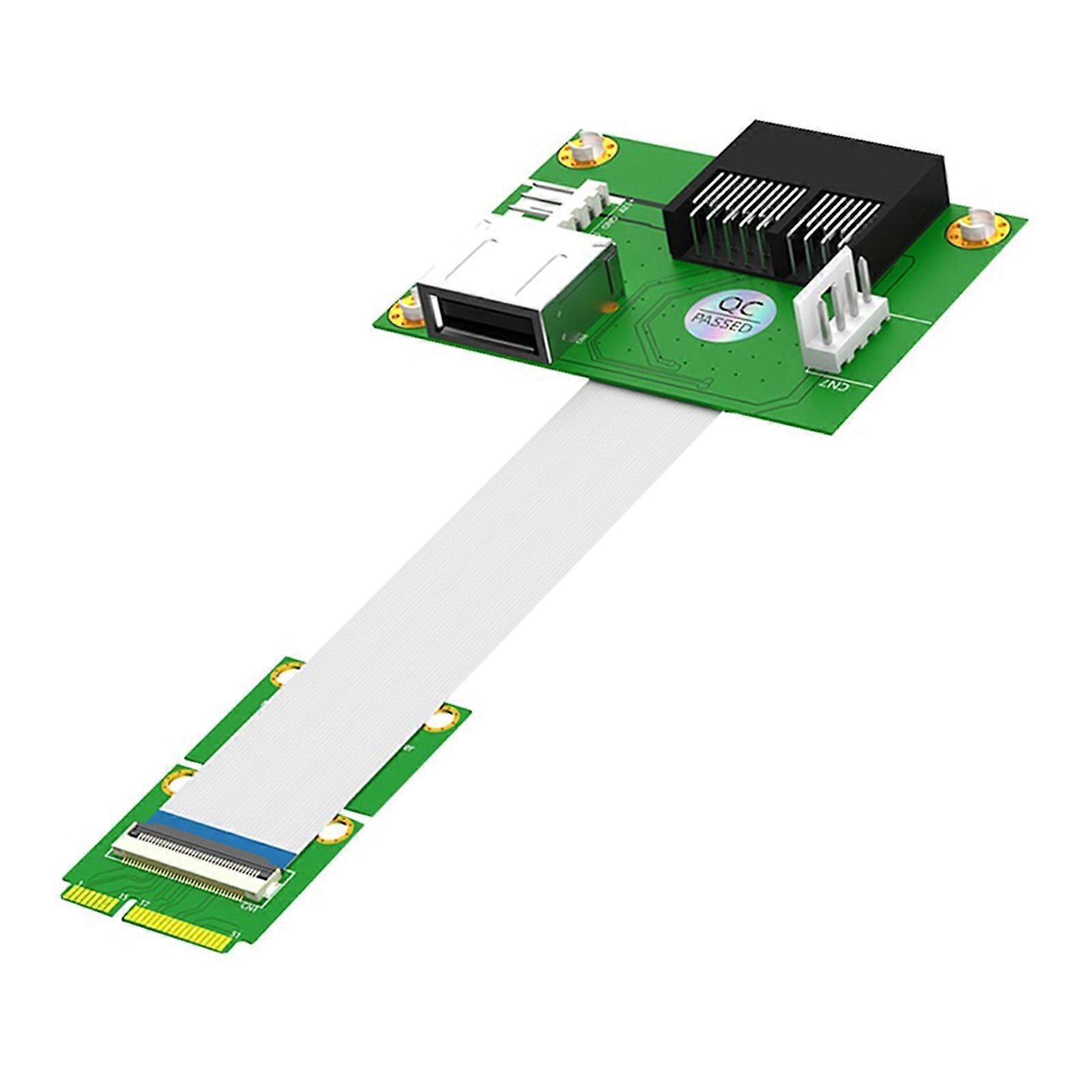 Mini PCIE to PCIE 1X Adapter 64Gbps for Fast Stable Signal Transmission and Low Interferences Horizontal/Vertical Multicolor