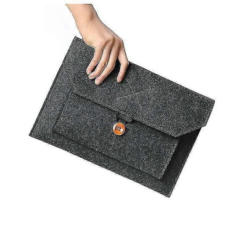 14-15.6 polegadas computador e tablet saco de feltro e pu bolsa de mala