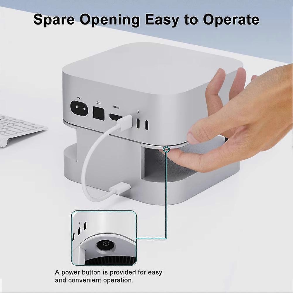 Mini-Dockingstation für 2024 Mac Mini M4 Computer USB Hub Desktop-Ständer USB Port Hub für Mac Mini M4 Pro PC-Zubehör