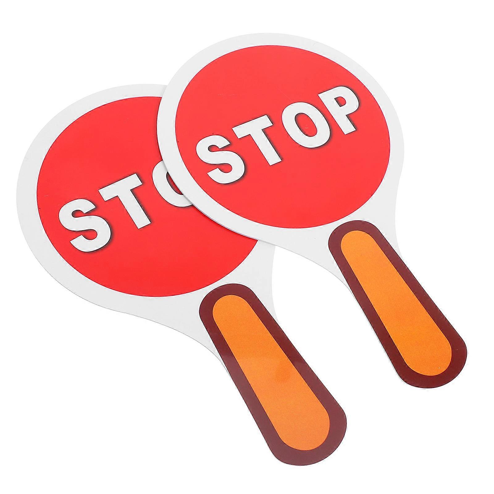 Double-Sided Sign Handheld Sign for 2Pcs