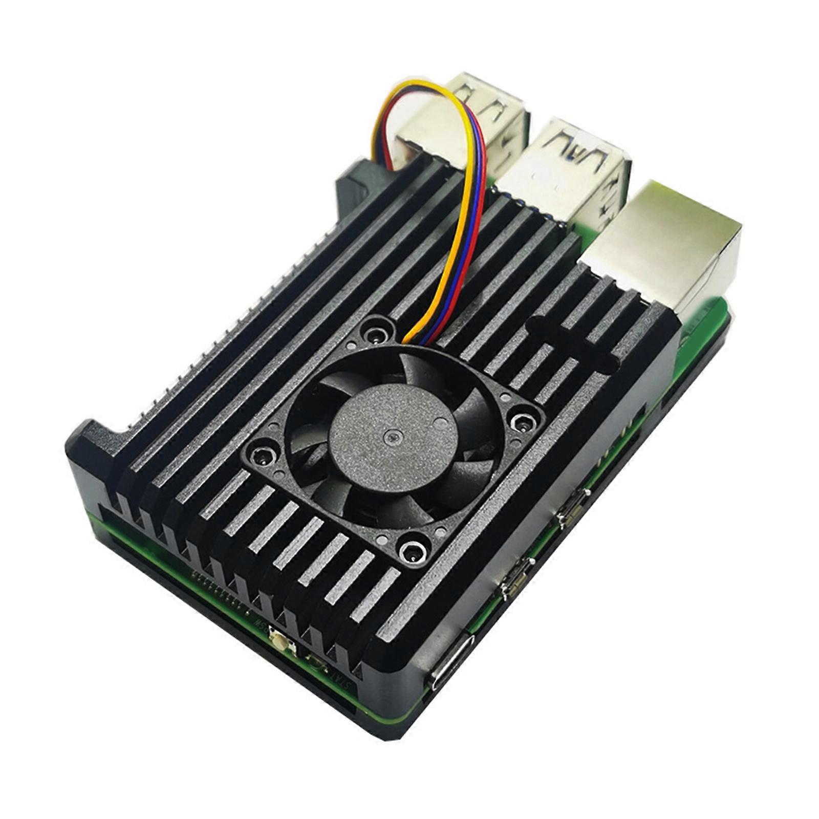 Enclosure Aluminum Alloy Heavy Duty Metal Case with Exhaust Hole for RaspberryPi 5 Model B 5B Multicolor