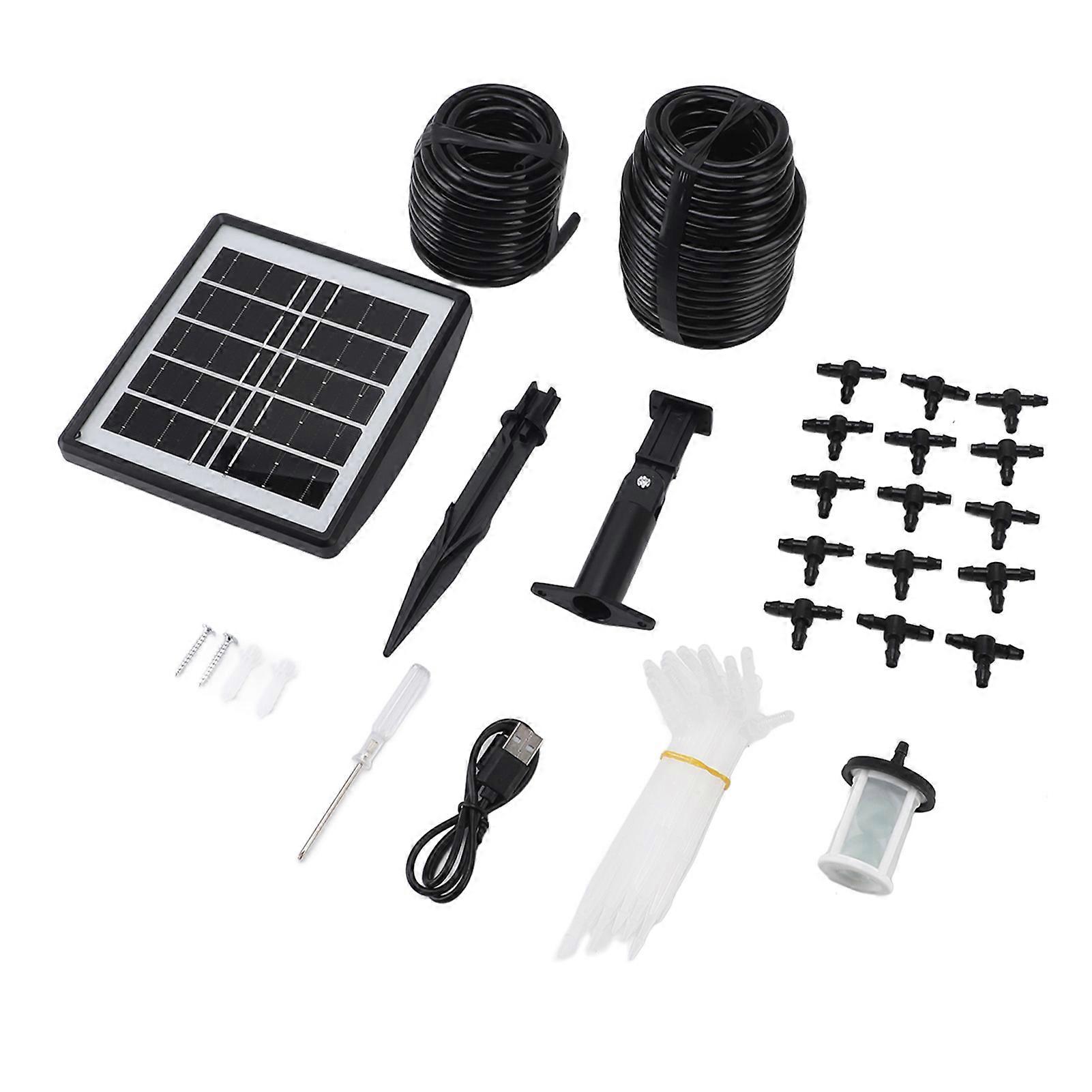 Solar Automatic Drip Irrigation Kit System Smart DIY Solar Automatic Watering System