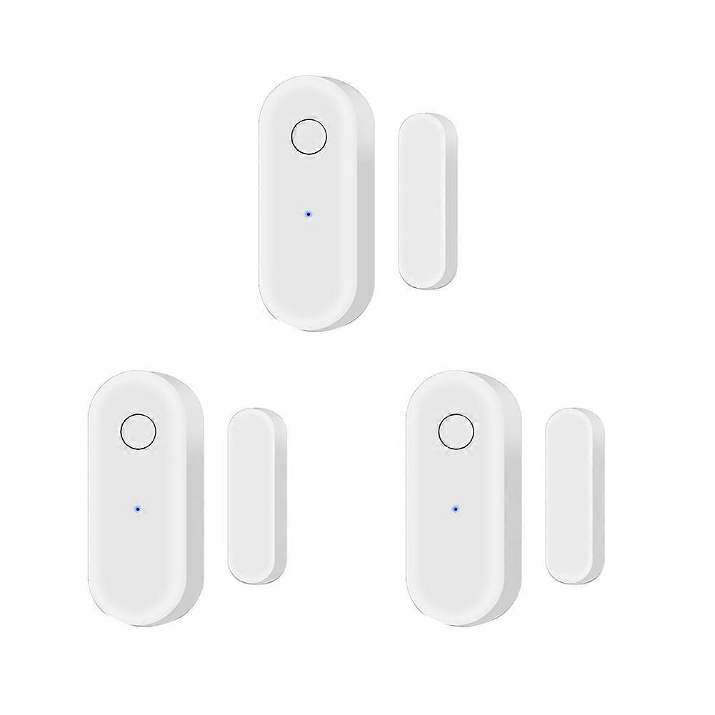 Smart Door Sensor - WiFi Wireless Window Sensor Real-Time Message Notification Compatible with Alexa Google Assistant