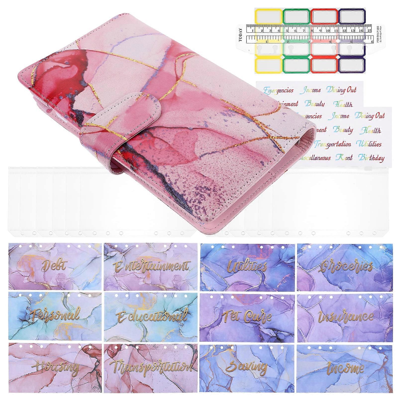 Eease A6 Budget Binder with Cash Envelopes & Expense Sheets