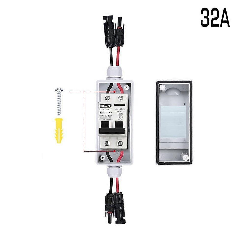 PV Isolator Switch DC/AC 30A IP65 Disconnect Circuit Breaker for Solar Panels