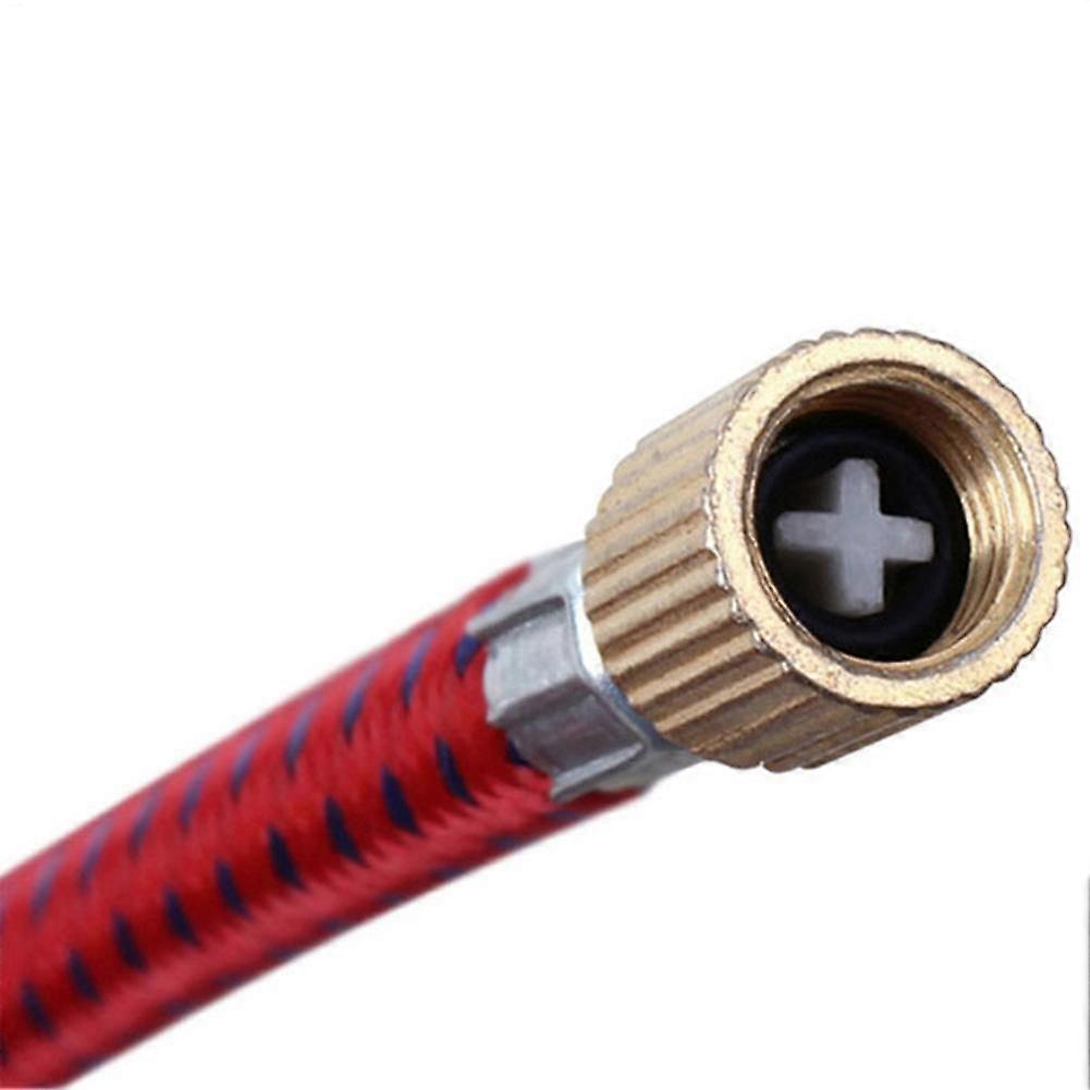 For Schrader Valve Pump Extension Hose Flexible Aluminum Nylon Adapter No Smell Portable Inflator Accessory