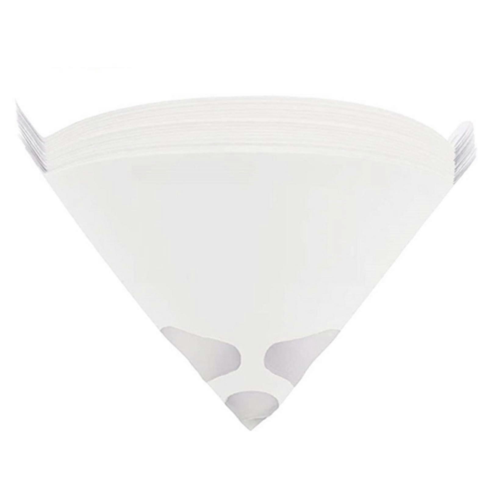 50 Set Cone Filter Paper Funnel Paint Filter Strainer for