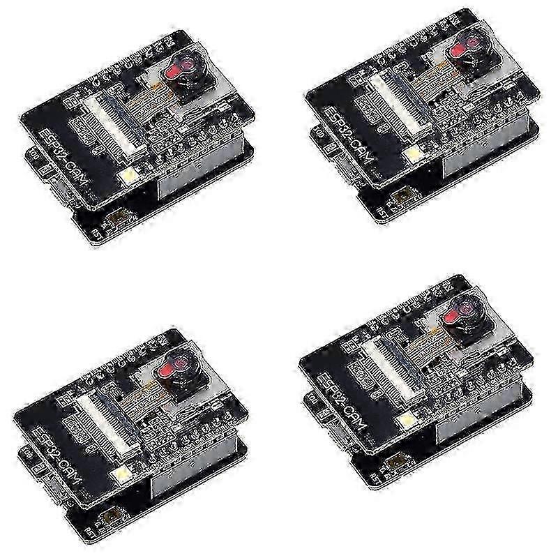 x 4-pack Esp32-cam Wifi Bluetooth Board Esp32-cam-mb -usb To Serial Port Ch340g With Ov2640 Camera Mo