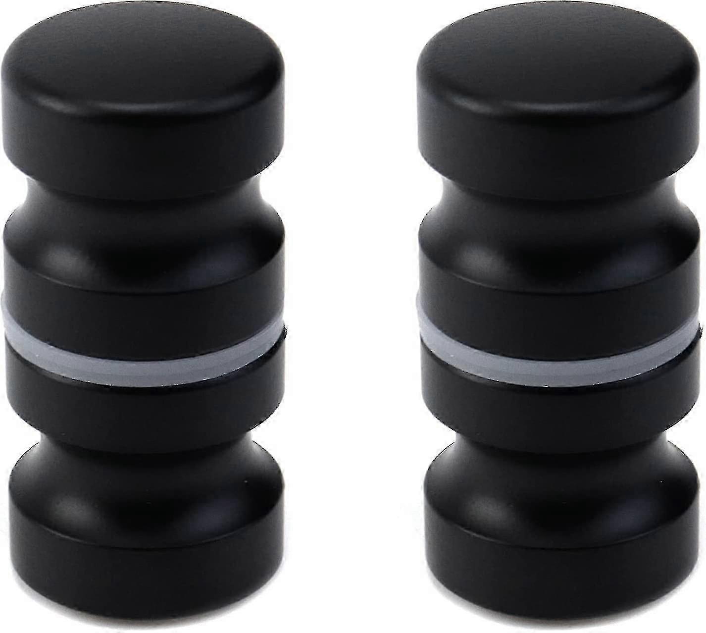 2pcs Black Back-to-Back Shower Door Knobs for XXF - Ideal Bathroom Pull Handles