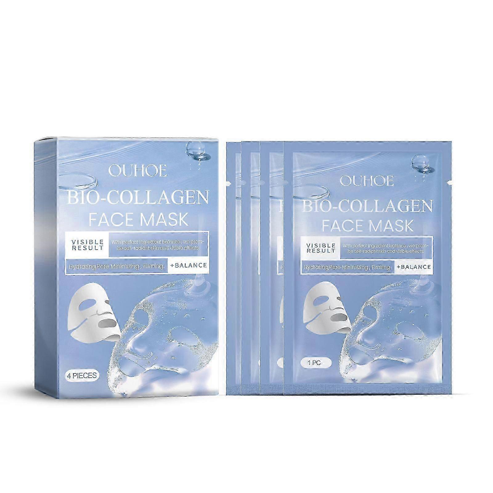 Hydrating Collagen Mask Set for Anti-Wrinkle, Brightening & Firming - 4 Pieces