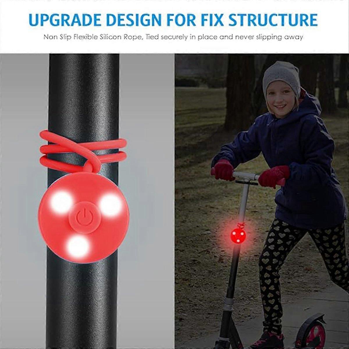 3 LED Cyclisme Randonnée Highlight Light Portable Vélo Tail Light