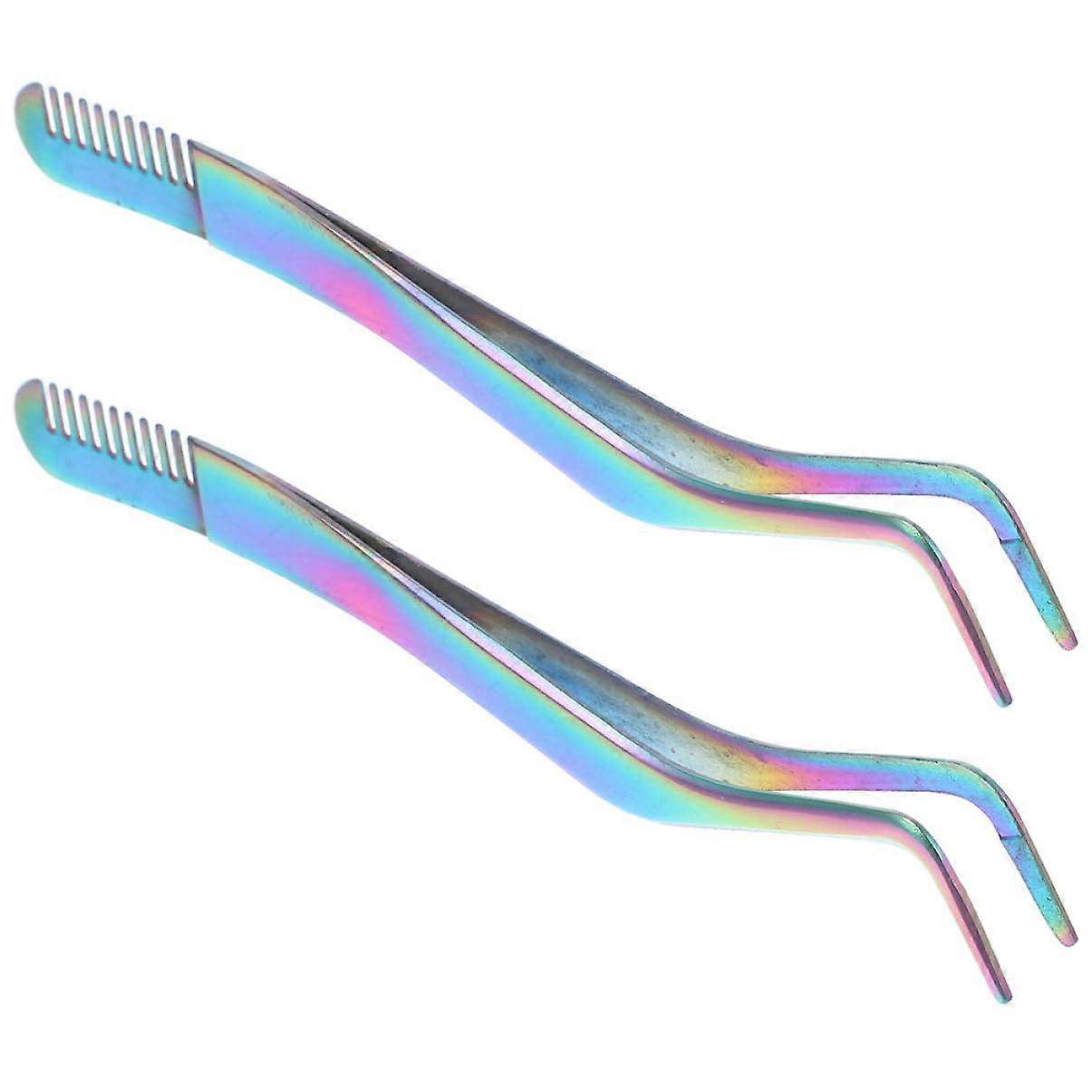 2pcs Professional Eyelash Applicator Tool with Ergonomic Grip and Precision Tip for Extensions