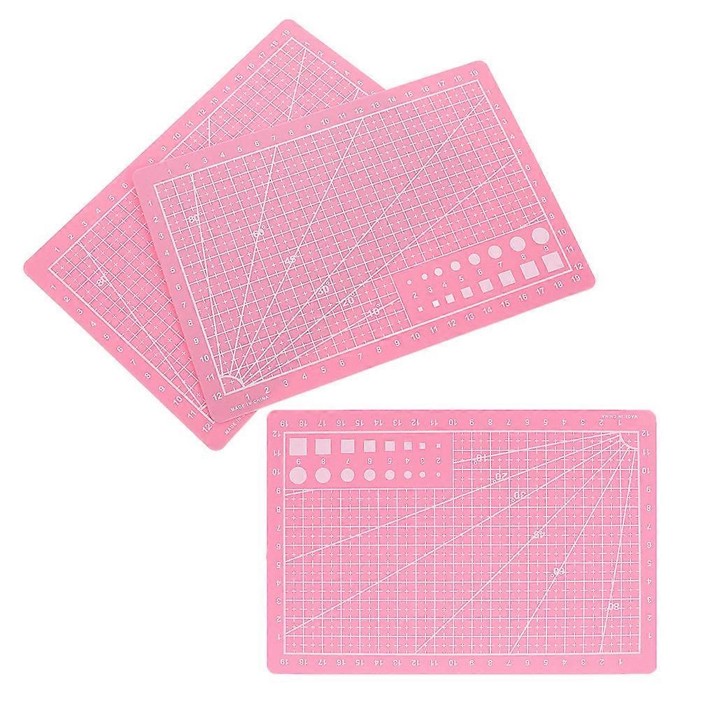 Cutting Mat for Sewing A5 Plastic Cutting Board for Crafts 3Pcs Set