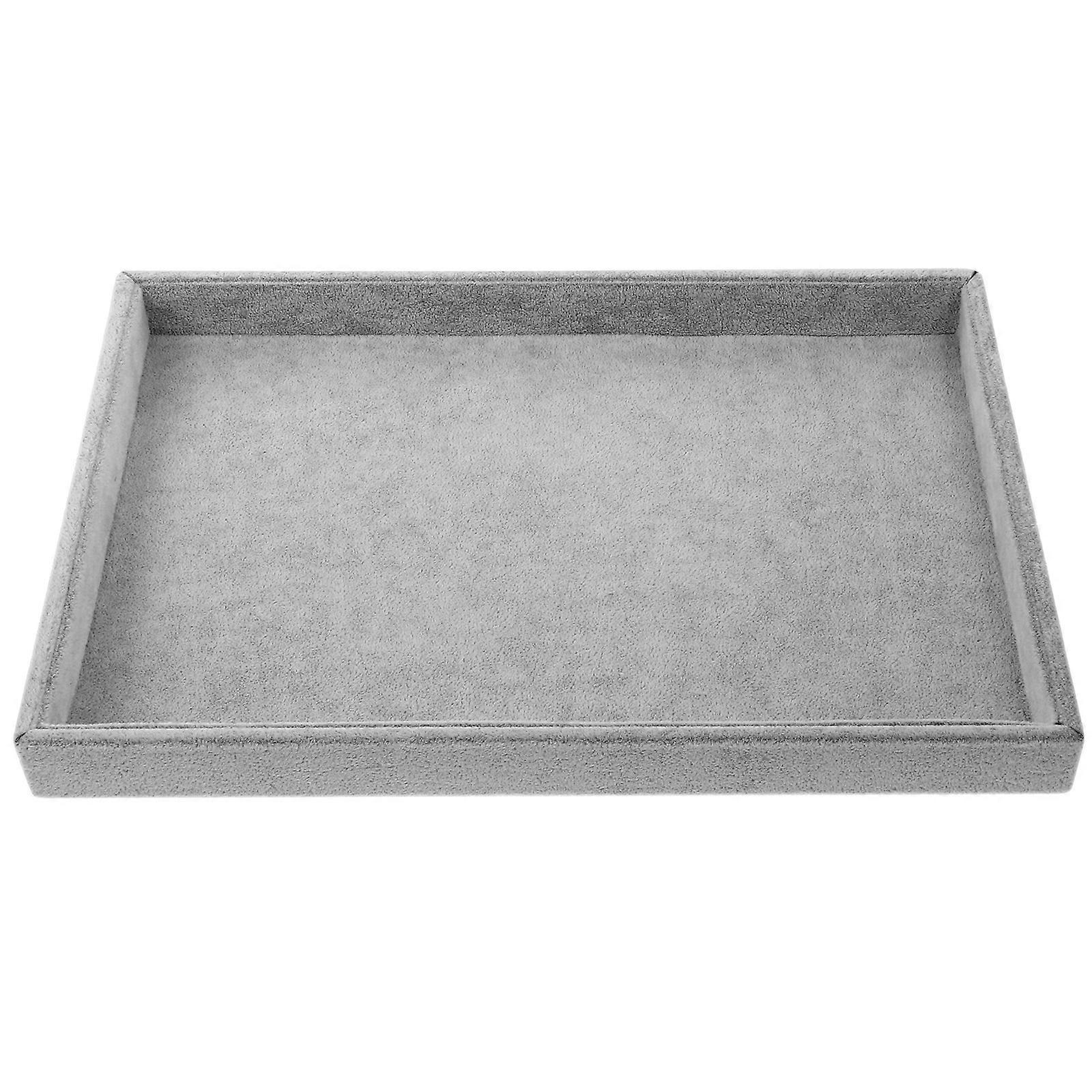 Jewelry Display Tray Rectangular Jewelry Organizer for Storage 2Pcs