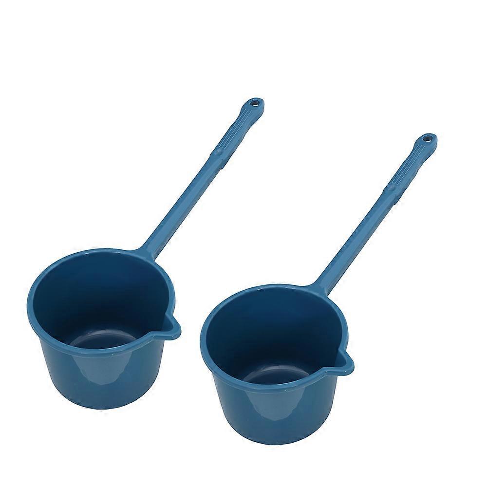 Water Ladle Long Handle with Spout for Bathing and Kitchen 2Pcs Set