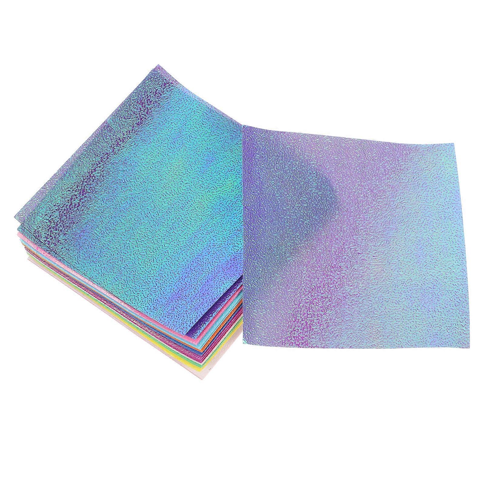 Crafting Pearlescent Paper Colorful Folding Sheets for DIY 50Pcs