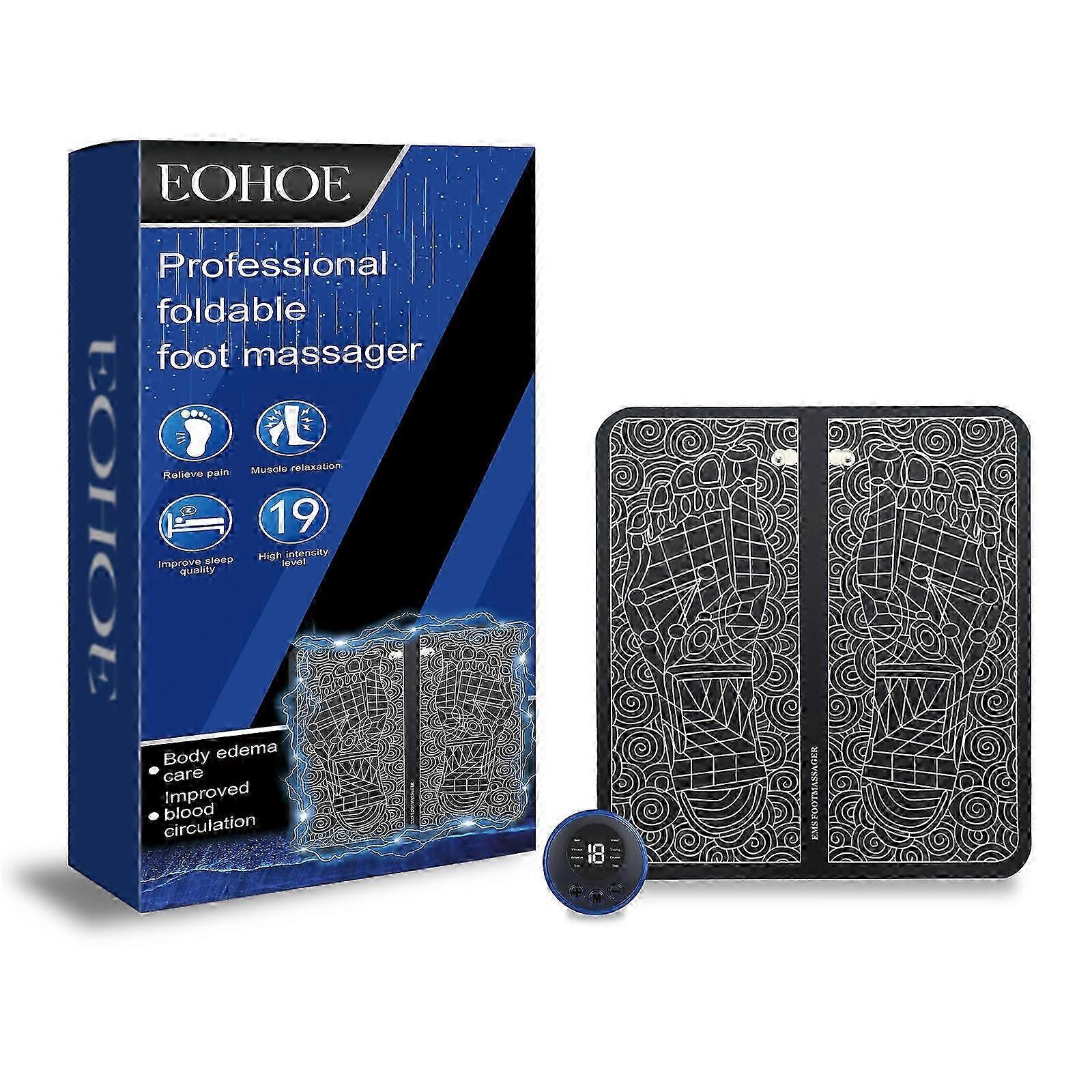 Foldable Warm Foot Massager with Adjustable Intensity & Rechargeable Design