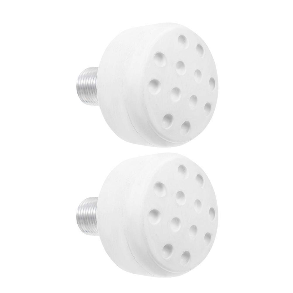 White Adjustable Rubber Toe Plugs for Roller Skates Dual Function Skating Accessories 2pcs