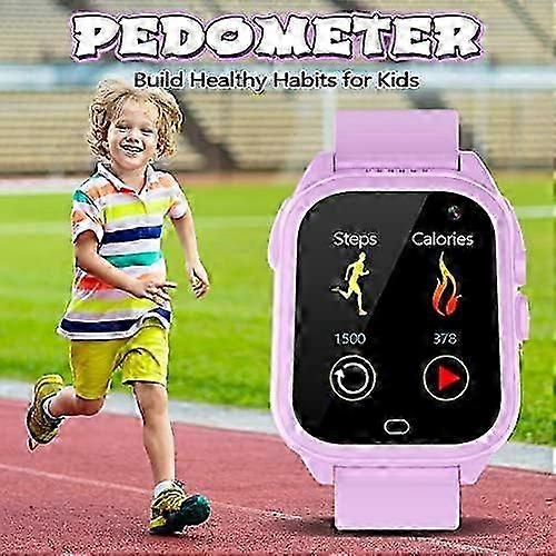 Kids Waterproof Smart Watch with 26 Game HD Camera 1.44'' Touchscreen Pedometer Video Music Player Alarm Clock Calculator Learning Toys for 