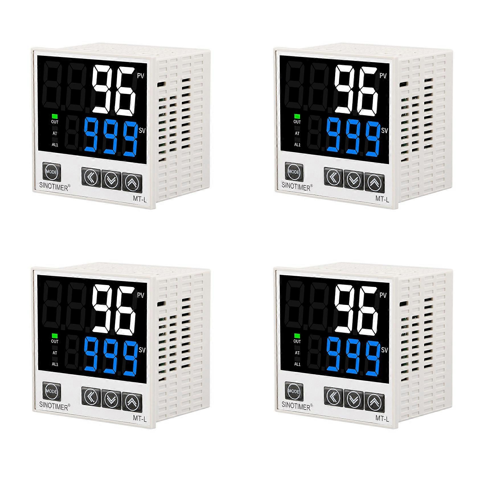 4X SINOTIMER Household Digital Pid Temperature Controller Thermostat for Heating Cooling Instrument Relay