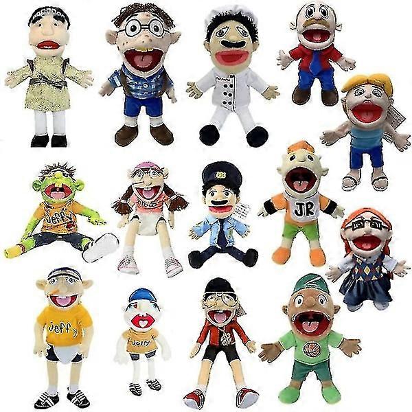 DB 2023 60cm Jeffy Puppet Doll Jeffy Hand Puppet Sml Jeffy Puppet Family Real Jeffy Zombie Boy Hand Puppet Soft Toy Plush Feebee Puppet 40cm7