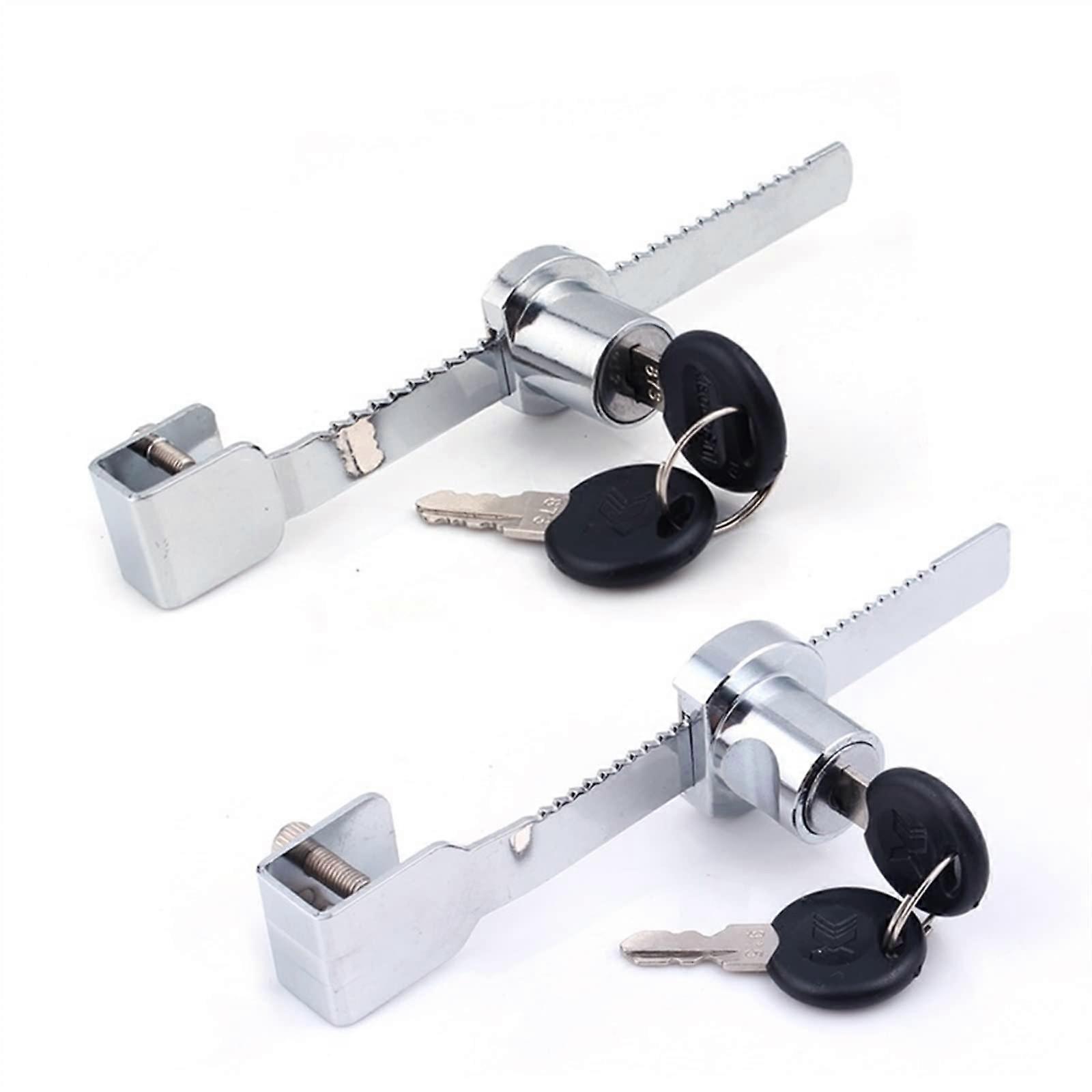 Sliding Door Cabinet Lock with 2 Keys for Wardrobe Office Showcase Secure Latch Design