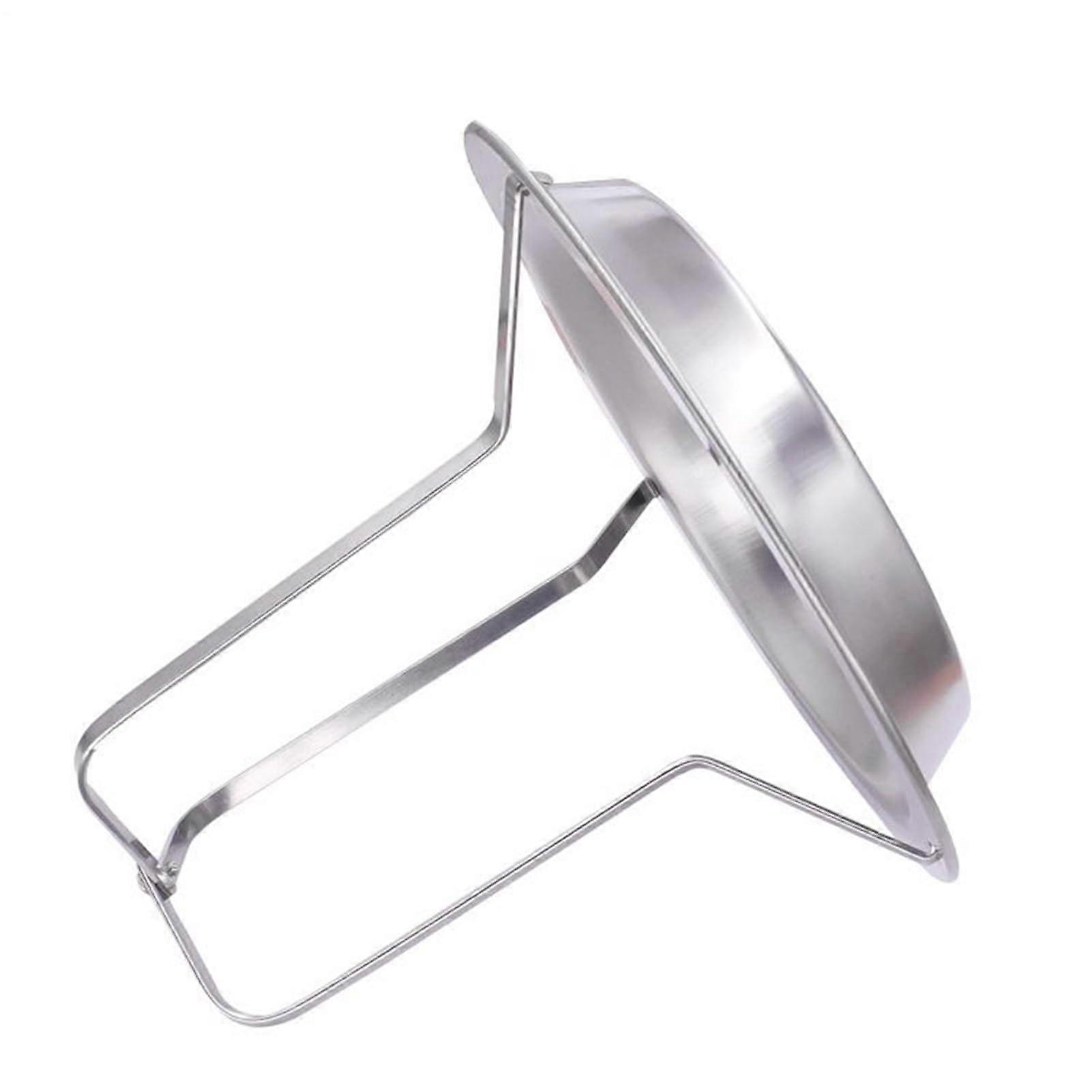 BBQ Chicken Grill Rack Stainless Steel Foldable Adjustable Stand for Camping Picnic Backyard Cooking