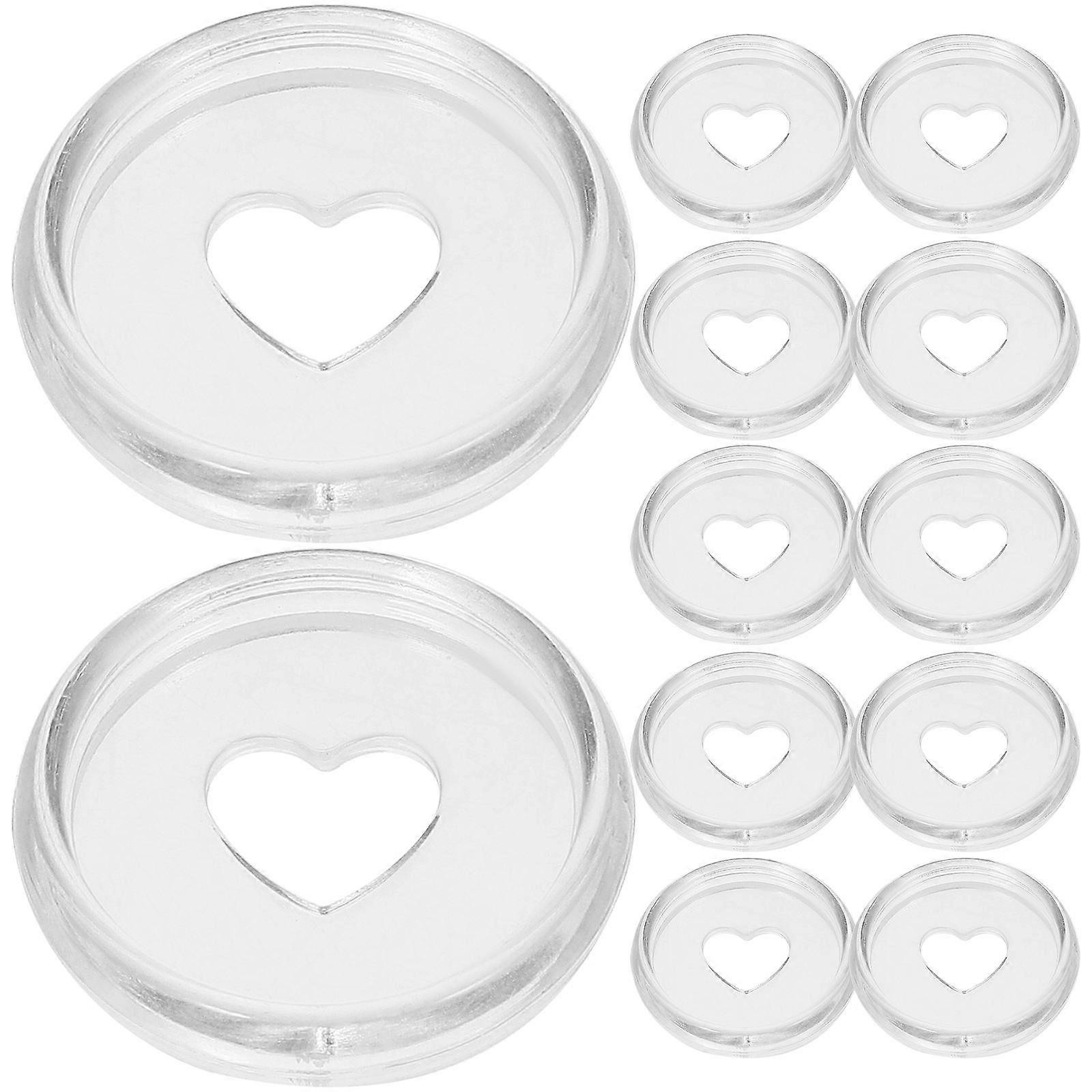 Binder Discs Transparent Plastic Binder Discs for Planner 30Pcs