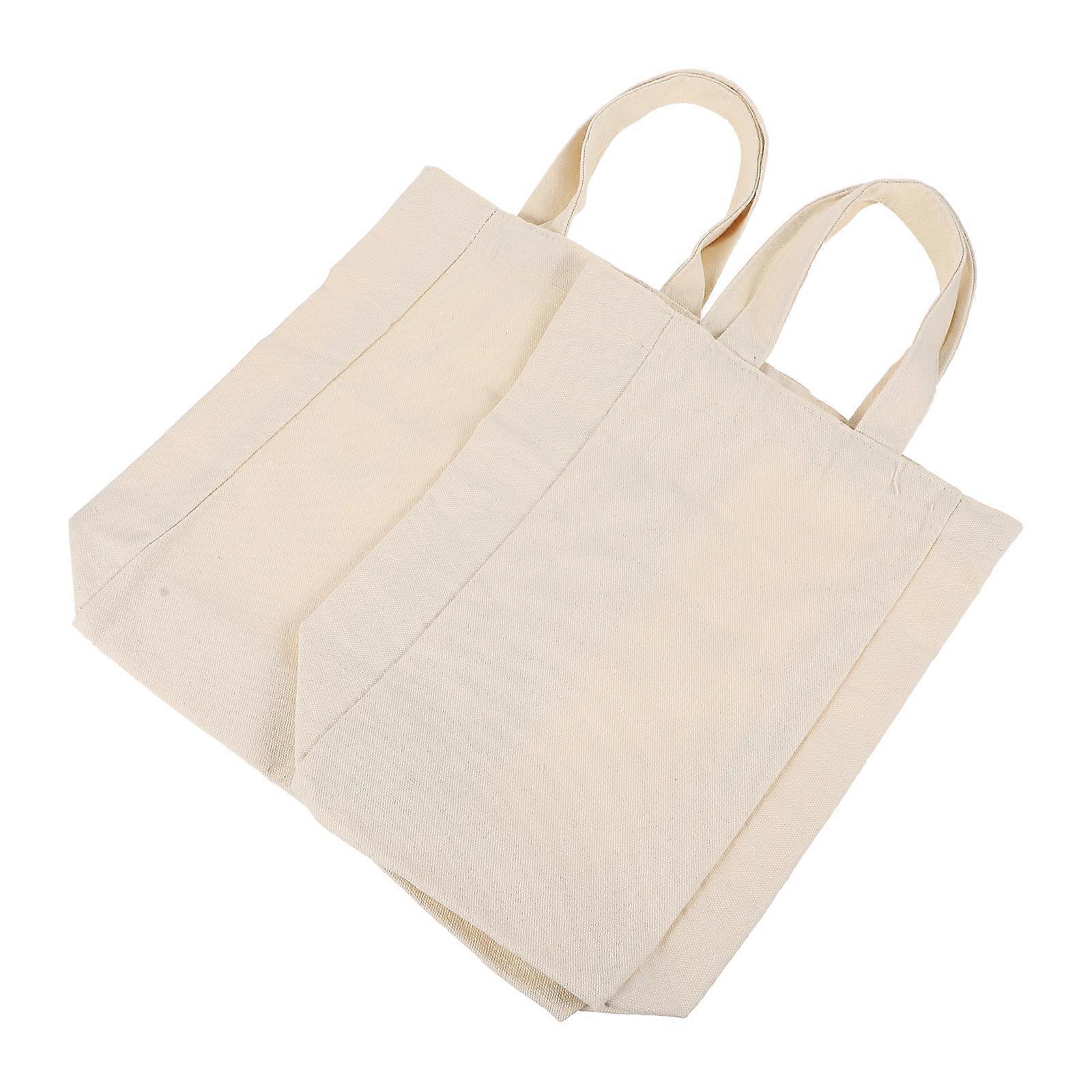 2Pcs Red Bag for Storage Portable Canvas Durable Pouch